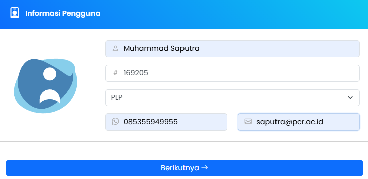 Contoh Form Data Diri